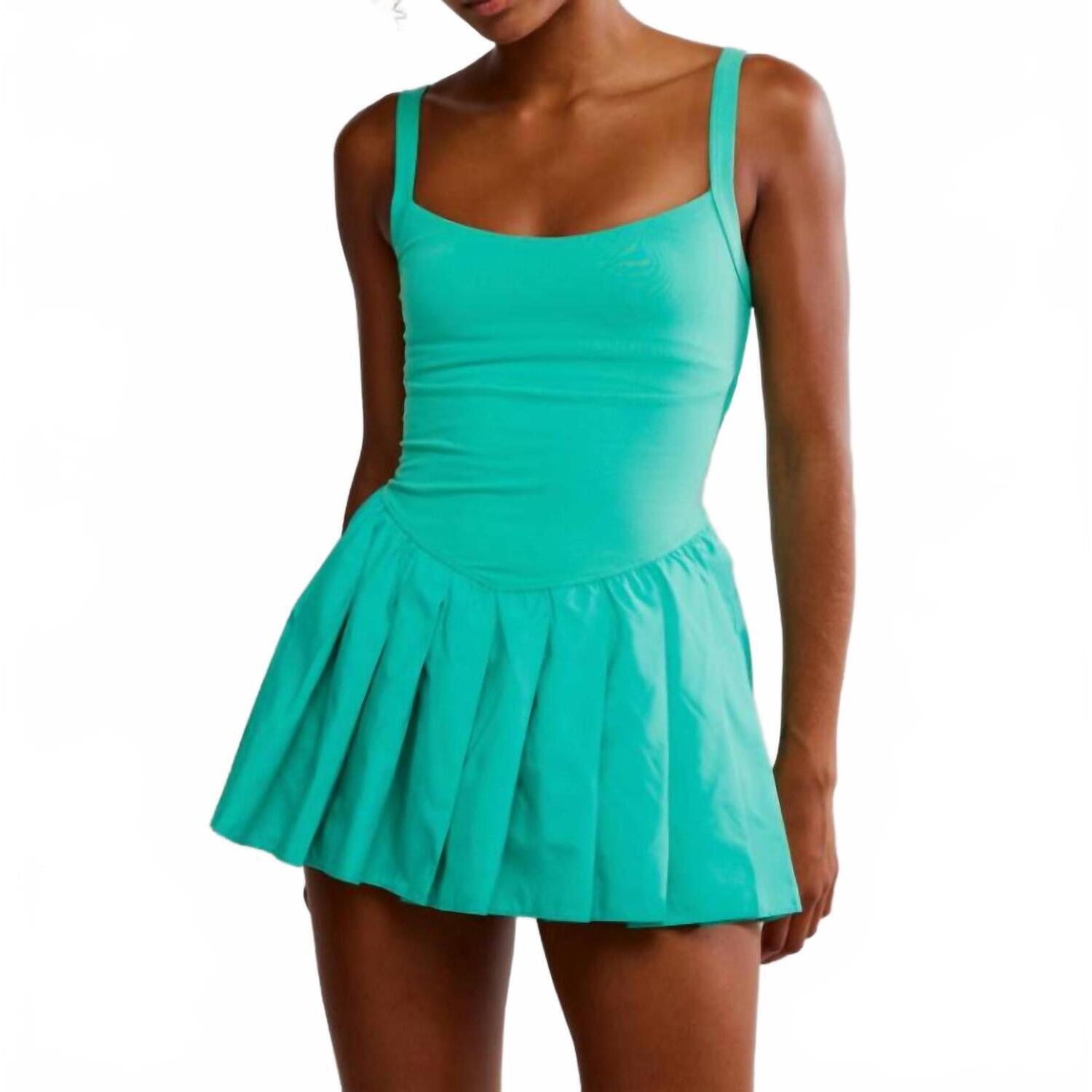 New Free People Swing Of Things Dress In Seafoam